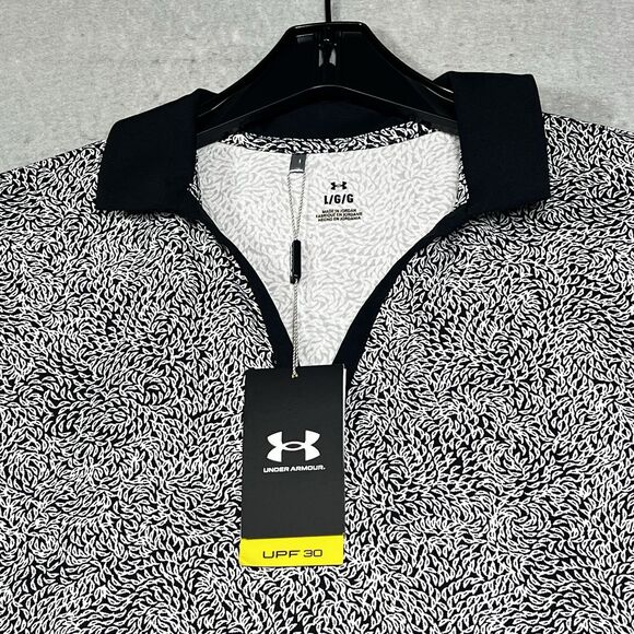 Under Armour Golf Polo Shirt Womens Large Short Sleeve New Eagle Swoop Playoff - Picture 2 of 13